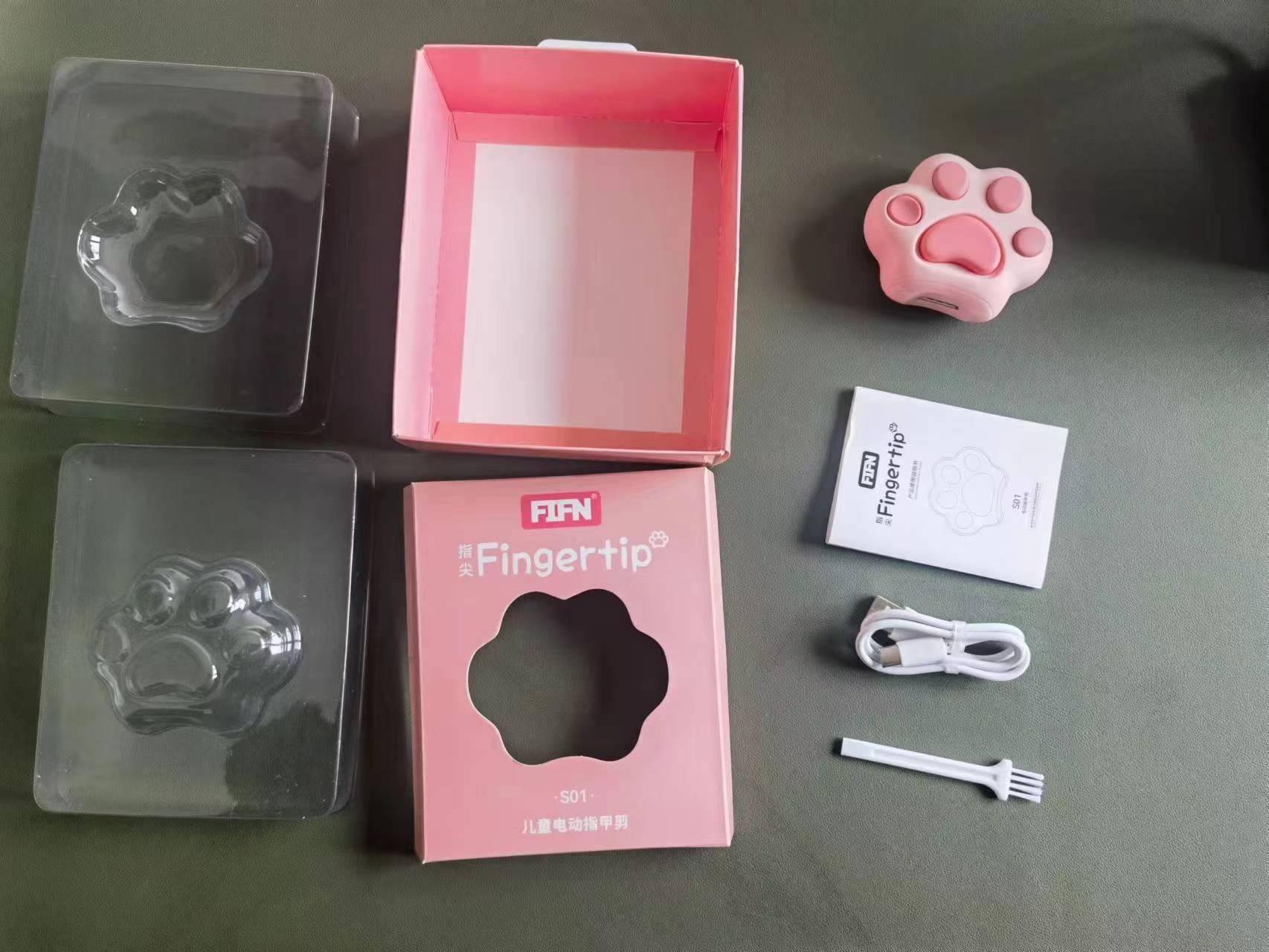 FIFN Baby Electric Nail Trimmer Set - Gift for Baby and Mom, Safe and Effective, Whisper-Quiet with LED Front Light and Multiple Settings - Model S01 - FIFN