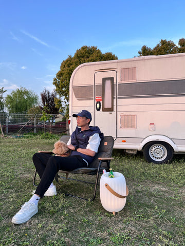 Fifn B01 Speaker lamp Ice Bucket Wine Cooler Portable with LED Light and Plants Pot - Waterproof for Outdoor Parties and Home Decoration - FIFN