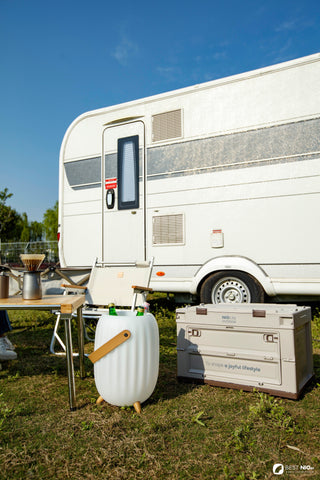 Fifn B01 Speaker lamp Ice Bucket Wine Cooler Portable with LED Light and Plants Pot - Waterproof for Outdoor Parties and Home Decoration - FIFN